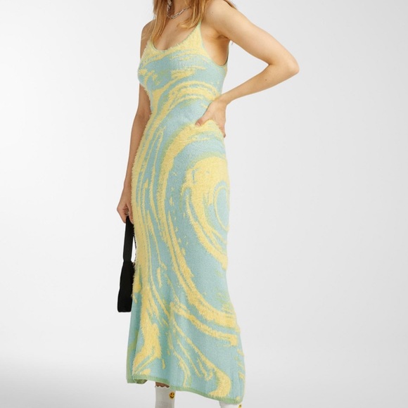 House of Sunny Dresses House Of Sunny Hockney Cypress Knit Dress In